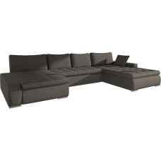 Mirjan24 Caro kampinė sofa, elegantiška U formos sofa, kampinė sofa su lovos dėže ir miego funkcija, minkštas kampas, sofos komplektas, sofa-lova svetainei, svetainės kraštovaizdis (Velo 625)