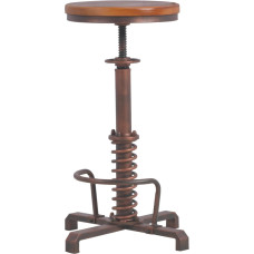 BOKKOLIK Farmhouse baro kėdės 24-28 colių aukščio reguliuojamo aukščio pramoniniai stalčiai virtuvės saloje derliaus valgomojo kėdė kavinės kėdės su pasukama medine sėdyne