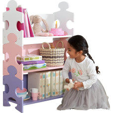 KidKraft Pastel Puzzle Bookshelf