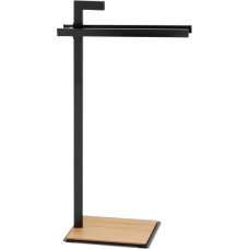 kela Ąžuolinis metalinis rankšluosčių džiovintuvas, juodas, 30 x 24 x 82,5 cm