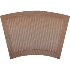 Tischset 4Er Set Abwaschbar, Gewebter Sektor, hitzebeständig Platzset Modern, Tischset für Küchen Zuhause Esszimmertisch Restaurant, 47x33cm, Braun