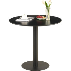 anrekl vidurio amžiaus modernus apvalus valgomojo stalas Kavos staliukas Mažas valgomojo stalas virtuvėje, valgomajame, svetainėje, miegamajame, biure, kavinėje, minimalistinis mažas valgomojo stalas, juodas