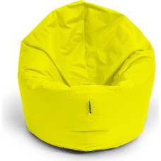 BuBiBag Bean Bag, 2-in-1 Function Seat Cushion with EPS Polystyrene Filling, 32 Colours, Floor Cushion, Armchair, Sofa (145 cm, Yellow)
