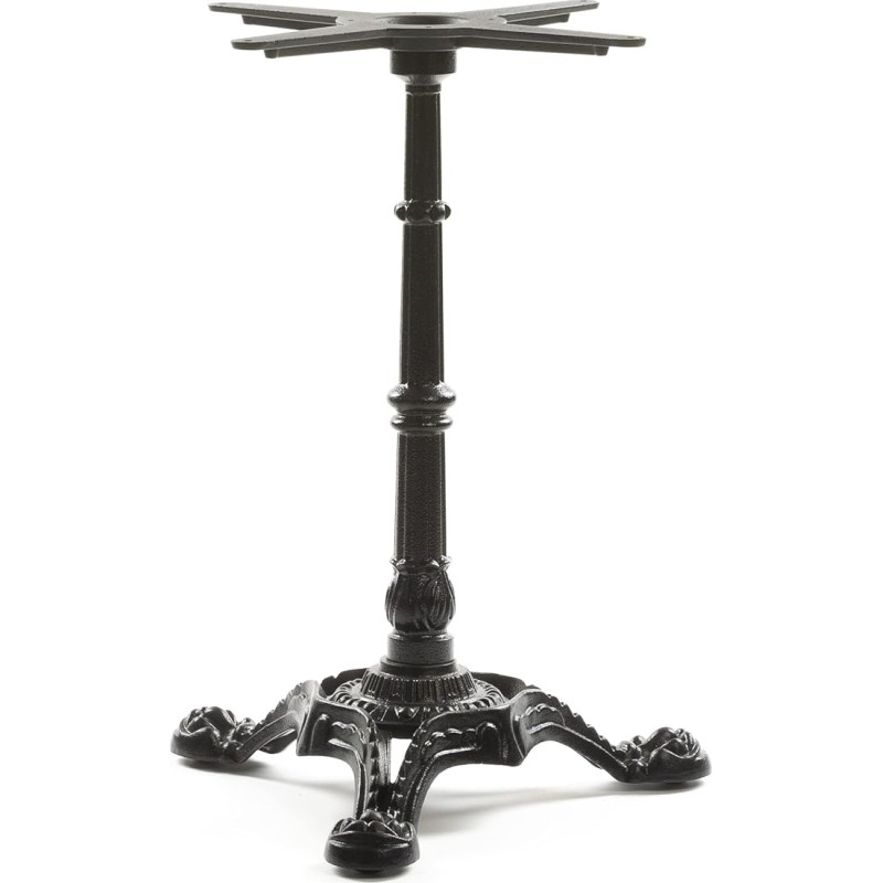 Dublino Bistro stalo rėmas su prancūzišku atspalviu juodos spalvos | Premium | Ketaus | PJ7017 | Valgomasis stalas | Aukštis 73 cm | 18,2 kg | Pagrindo paviršius 56 x 52 cm | Max. Stalviršio dydis 60 x 60 / skersmuo 70 cm