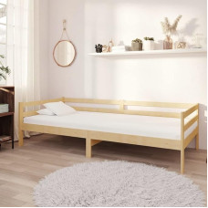 Homgoday Day Bed with Mattress Sofa Bed Sofa Bed Sofa Bed Sofa Bed Sofa Couch Teenager's Room Bed Wooden Bed Guest Bed for Living Room 90 x 200 cm Pine Solid Wood