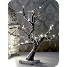 Zarivy Sakura Nevado 3D Tree 45cm Elegant Warm White Light Ideal for Indoor Use and Battery Operated (3 x AA) Perfect for Decorating and Adding a Magical Touch to Your Room