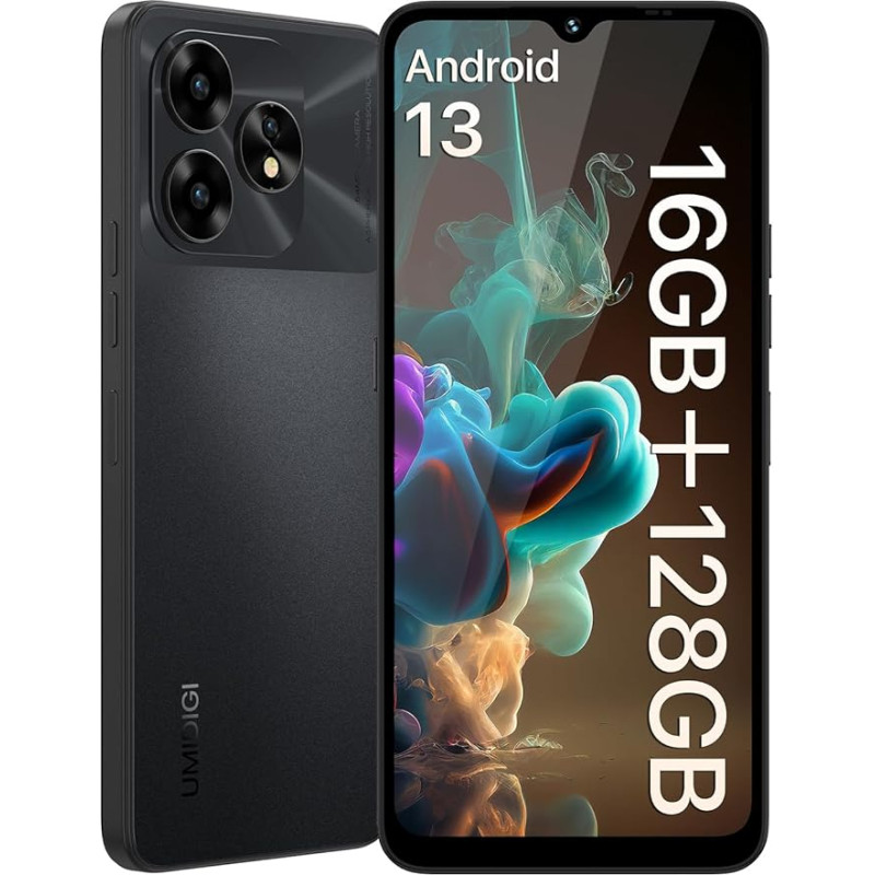 UMIDIGI A15T NFC išmanusis telefonas (2024), 16+128GB, 