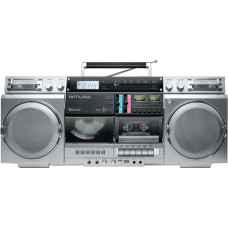 MUSE M-380GBS Retro kasetinis Boombox su CD grotuvu, AUX ir 