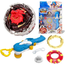 Infinity Nado Kreisel für Kinder Metall Spielzeug Jungen, Battle Tops Kreisel Launcher Spielzeug Jungen, Infinity Nado Spinning Tops Jungen ab 5 Jahre, Kreisel Non-Stop Battle Deluxe-Fiery Dragon