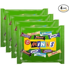 MIXED Minis 4x1425g Twix, Snickers, Mars, Bounty, Milky Way - Party Mix šokoladiniai batonėliai