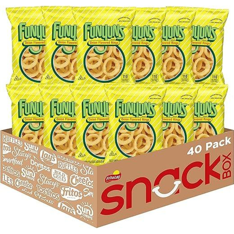 Funyuns Ringe mit Zwiebelgeschmack, Original, 21,3 g (40 Stück)