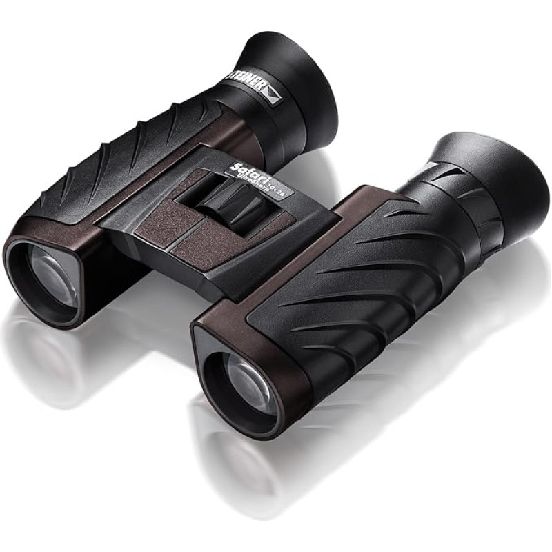 Steiner Safari UltraSharp 10 x 26 žiūronai, kompaktiški, didelio didinimo, tvirti, atsparūs vandeniui, idealiai tinka kelionėms, žygiams, koncertams, sportui ir gamtos stebėjimams