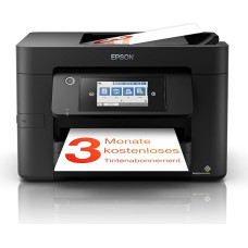 Epson Workforce Pro WF-4820DWF 4-in-1 Ink Multifunctional Device (Print, Scan, Copy, Fax, ADF, WiFi, Ethernet, NFC, Duplex, Single Cartridges, DIN A4), incl. 9 Months ReadyPrint Flex Ink Tariff, Black