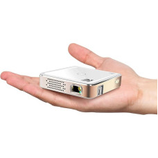 Kodak Tragbarer Ultra-Mini-Projektor 75 - HD LED DLP Wiederaufladbarer Projektor 100 Display, integrierter Lautsprecher - HDMI, USB und Micro SD