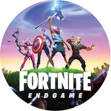 Fortnite Cake Topper Round 20 cm Fondant Paper Premium