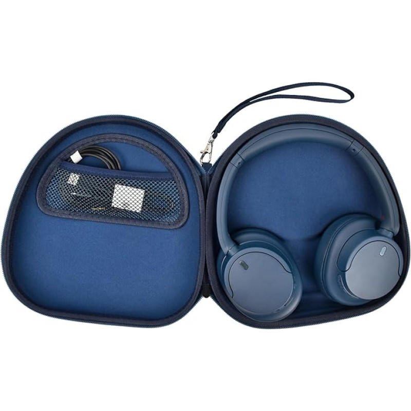 PAIYULE Case for Sony WH-CH720N/ for Sony WH-CH520 Wireless Bluetooth Headphones with Noise Cancelling Over The Ear Headset, Carry Bag Organiser Travel Bag (Box Only) (Blue)