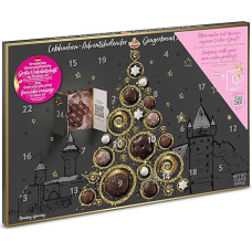 Wicklein Gingerbread Advent Calendar 335 g, with Personal Video Greeting to Give as a Gift, 24 Delicious Days with Nuremberg Gingerbread, Includes QR Code for Individual Message on December 24th