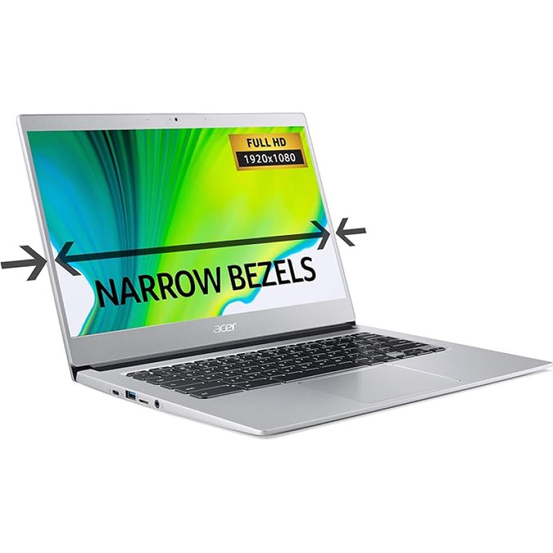 Acer Chromebook 14 CB514-1H (Intel Celeron N3350, 4GB RAM, 32GB eMMC, 14 inch HD Display, Chrome OS, Silver)