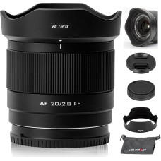 VILTROX 20 mm F2.8 FE, STM automatinio fokusavimo pilno formato lengvas itin plataus kampo objektyvas, skirtas 