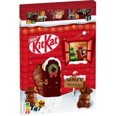 KitKat Nestlé KitKat Advent Calendar Chocolate with 3D Effect, Christmas Calendar with 24 Chocolate Figures and Baubles with Crispy Pieces, Pack of 1 (1 x 208 g)