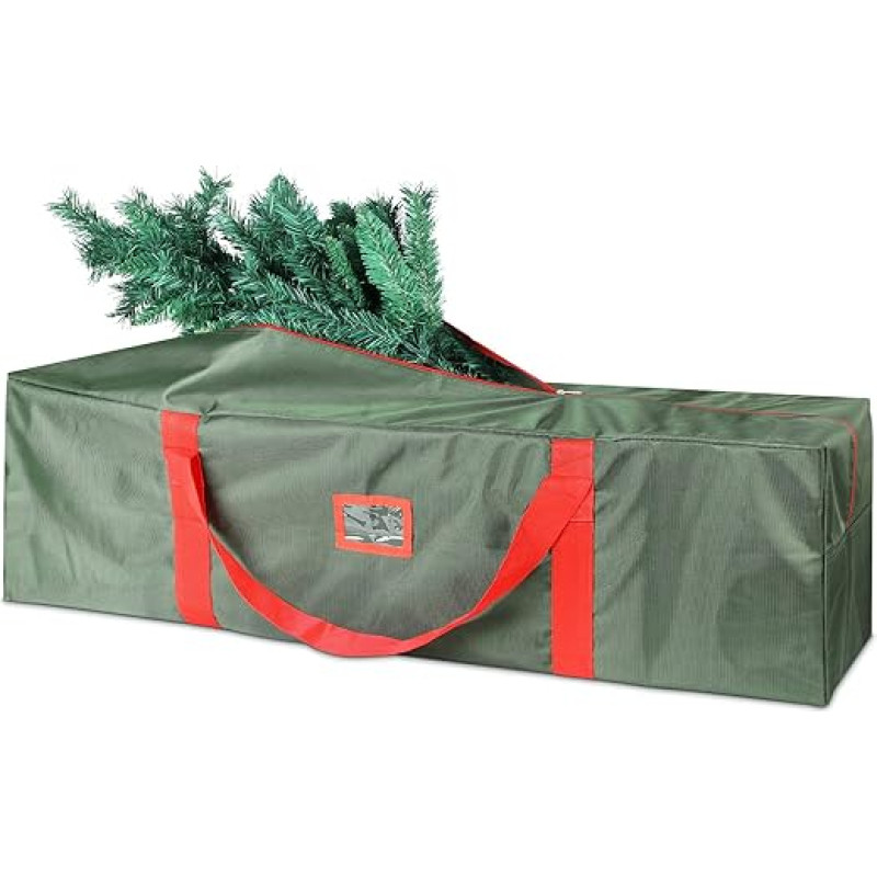 OUSFOT Christmas Tree Bag 600D Oxford Christmas Tree Storage Bag Tearproof Waterproof with Zip Carry Handle for Moving, Travel, Garden Tools, Christmas Decoration Storage