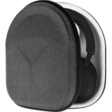 Geekria Shield Headphone Case Compatible with Sony WH-CH720N, WH-CH520, WH-1000XM4, WH-1000XM3 Case, Replacement Hard Case Travel Bag with Cord Storage (Dark Grey)