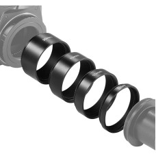 NEEWER 4 dalių T2 prailginimo vamzdelių rinkinys, 5 mm, 10 mm, 15 mm, 20 mm prailginimo vamzdeliai su dvipusiu M42 x 0,75 mm sriegiu, teleskopiniai priedai astrofotografijai