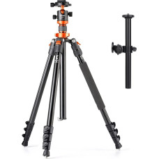 K&F CONCEPT S210 78,7 colių fotografijos trikojis Monopodas Aliuminio lydinio fotoaparato trikojis stovas 10 kg/22 svarų apkrovos talpa su 360° pasukama rutuline galvute Nuimama horizontali DSLR fotoaparato prailginimo ranka