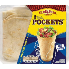 Old El Paso Wheat Tortilla Pockets Mexican Wraps with Bottom 8oz
