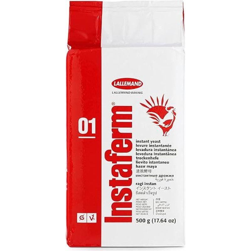 Lallemand sausosios mielės - 500 g momentinių mielių miltelių - profesionalios kokybės sausųjų mielių milteliai