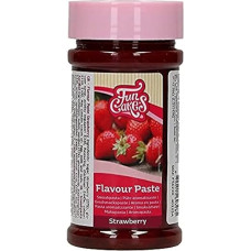 FunCakes Strawberry Flavour Paste: Food Flavouring, Great Flavour, Perfect for Decorating Cakes, Suitable for Dough and Fillings 120g
