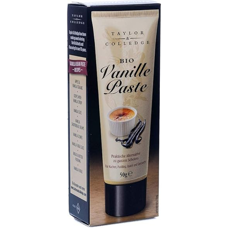 Taylor & Colledge, Ekologiška vanilės pasta iš tūbelės g, 50 g