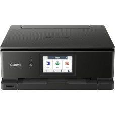 Canon PIXMA TS8750 Multifunktionsdrucker 3in1 (Tintenstrahl,Drucken, Kopieren, Scannen, A4, 10,8 cm Touch LCD, WLAN, Duplexdruck, 2 Papierzuführungen, 2 x 100 Blatt, 6 separate Tinten) schwarz