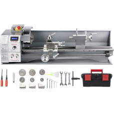 Furvveerr Metalo tekinimo staklės 220 x 600 Mini stalo metalo tekinimo staklės 750 W bešepetėlinės tekinimo staklės Kintamas greitis 50-3000 aps/min metalo apdirbimo metalo tekinimo staklėms