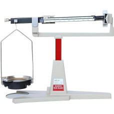 Amhuui Mechanische Laborwaage, 4 Lineale, Balkenwaage, mechanische Waage, Tablett mit 15 cm Gewicht, 311 g/0,01 g, Keine Batterie erforderlich