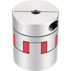 Aliuminio veleno jungtis Veleno jungtis Veleno jungtis nuo 8 mm iki 13 mm Lanksti voratinklinė jungtis L50 mm x D40 mm Sankabos žandikaulio voratinklinė veleno jungtis 3D spausdintuvui DIY CNC frezavimo staklėms