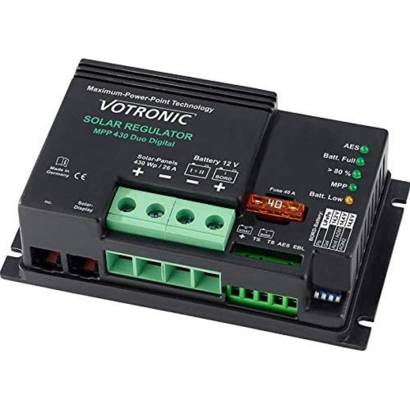 Votronic MPP 430 Duo Digital Solar Charge Controller for 2 Batteries
