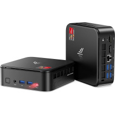 NiPoGi E3B Mini PC АMD Ryzen 5 7430U (up to 4.3GHz) 16GB DDR4 512GB M.2 SSD, Mini Desktop Computer with W11 PRO|4K Triple Display|WiFi 6|BT5.2 for Business Offices, Design, Home Cinema, Light Games