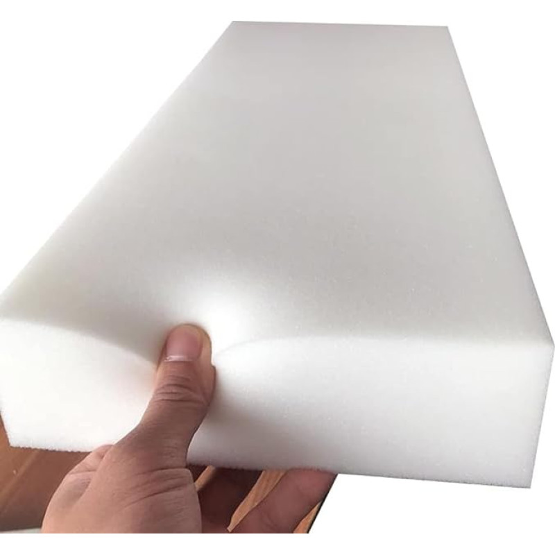 Sitzkissen Weißer hochdichter Schaumstoff, 3/5/7/10 cm dick, Memory Foam-Platte, Polsterschwamm, Ersatz für Sitzkissen für Sofa und Stuhl, Bastelschaumstoff zum Selbermachen (10 cm dick, 150