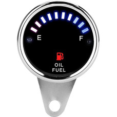 Fuel Gauge Fuel Gauge Qiilu DC 12V Universal Motorcycle Car Indicator Electric Fuel Gauge Electronic Oil Indicator