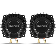 Douk Audio BS 1 Pair High Performance Tactile Bass Shakers, Sound Stimulators, Haptic Transducers, Low Frequency Sound Transducers with 50 Watt for Home Cinema & Gaming