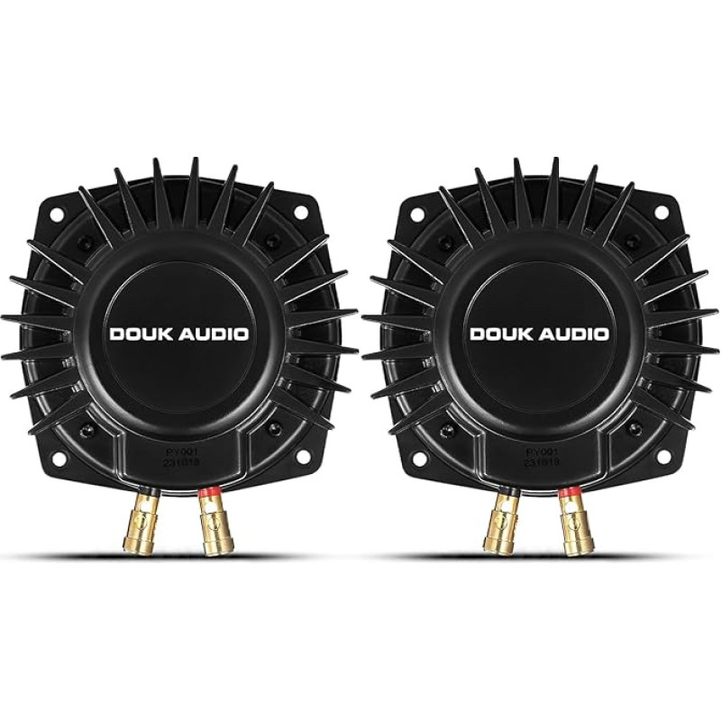 Douk Audio BS 1 Pair High Performance Tactile Bass Shakers, Sound Stimulators, Haptic Transducers, Low Frequency Sound Transducers with 50 Watt for Home Cinema & Gaming