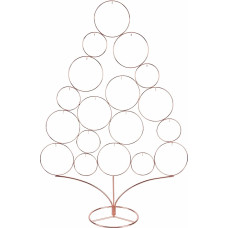 Villa d'Este Home Tivoli 5917828 Xmas Christmas Tree Metal Rose Gold 18 Hooks 64 cm x 25 cm x 96 cm