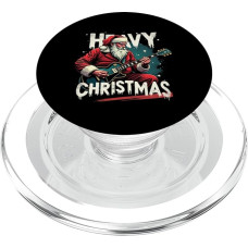 HEAVY CHRISTMAS Weihnachtsmann Gitarre PopSockets PopGrip für MagSafe