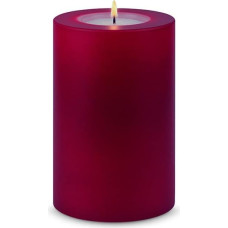 Qult Farluce Trend - Tea Light Holder in Candle Shape, Merlot Red, Christmas Collection, Advent Candles, Christmas Candles, Candle Plastic Candle in Candle Look (Diameter 10 x Height 15 cm)