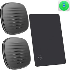 Key Finder & Wallet Tracker, Smart Tag Like Air Tag Tack Works with Find My (iOS Only), MFi Certified, Suitcase Tracker, Key Finder (2 Pieces) & Smart Card Tracker (Pack of 1)