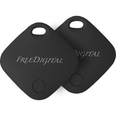Freedigital Air Tag, Smart Tracker, FMI Certified, Airtag1 Piece, Works with Apple Where is (iOS Only, No Android), Key Finder, Luggage, Bags, SmarTag with Replaceable Battery (2