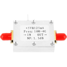 Mažo triukšmo stiprintuvas, 1 gabalas Mažo triukšmo stiprintuvas 21dB LNA didelio stiprinimo 0,01-4GHz dažnių juostos pločio NF = 1,3dB RF stiprintuvo modulio plokštė