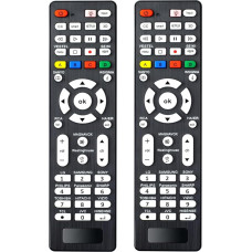 Universal-TV-Fernbedienung für Samsung, LG, Sony, Sharp, Vizio, Philips, Toshiba, Hitachi, Sanyo, JVC, TCL, Hisense, Vestel, Seiki, Insignia, Magnavox, Haier, Panasonic, 2 Stück