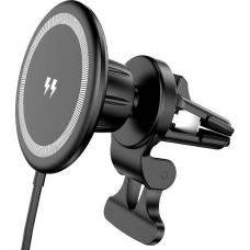 TEKRAT KFZ-Handyhalterung kompatibel mit MagSafe, 15 W schnelles kabelloses Autoladegerät, magnetische Lüftungsschlitz-Handyhalterung für iPhone 15, 14, 13, 12, Mini, Plus, Pro, Pro Max & MagSafe